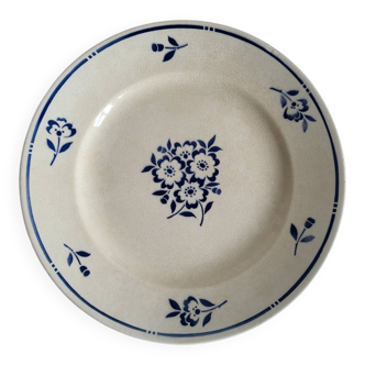 Large round earthenware dish Moulin des Loups & Hamage model Lucien