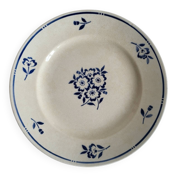Large round earthenware dish Moulin des Loups & Hamage model Lucien