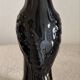 Pair of Mid-Century Gloss Black Ceramic Bird Figurines (Ravens/Crows)