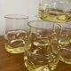 Set de 6 verres whisky jaune vintage