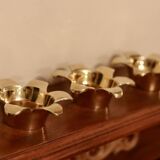 Trio of Mid-Century Swedish Brass Candle Holders by Scandia