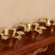 Trio of Mid-Century Swedish Brass Candle Holders by Scandia