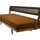 Mid-century daybed with removable backrest in oak 50's design