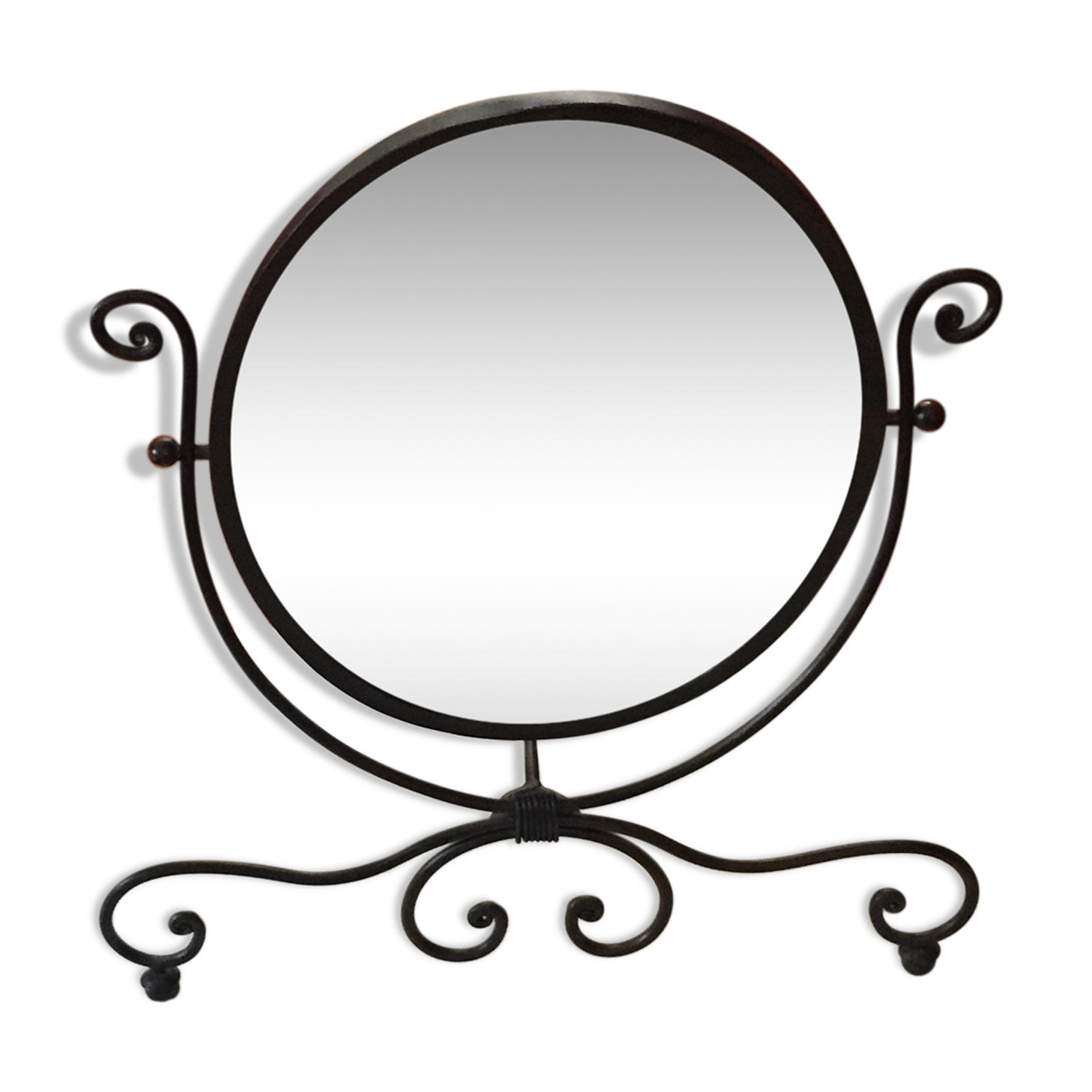Swivel oval mirror 38x45 cm