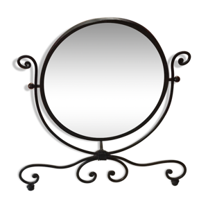 Miroir ovale pivotant 38x45 cm