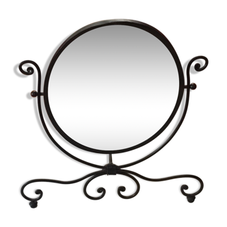 Swivel oval mirror 38x45 cm