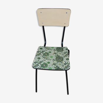 Chaise en formica, revisitée dans le style Liberty, années 60