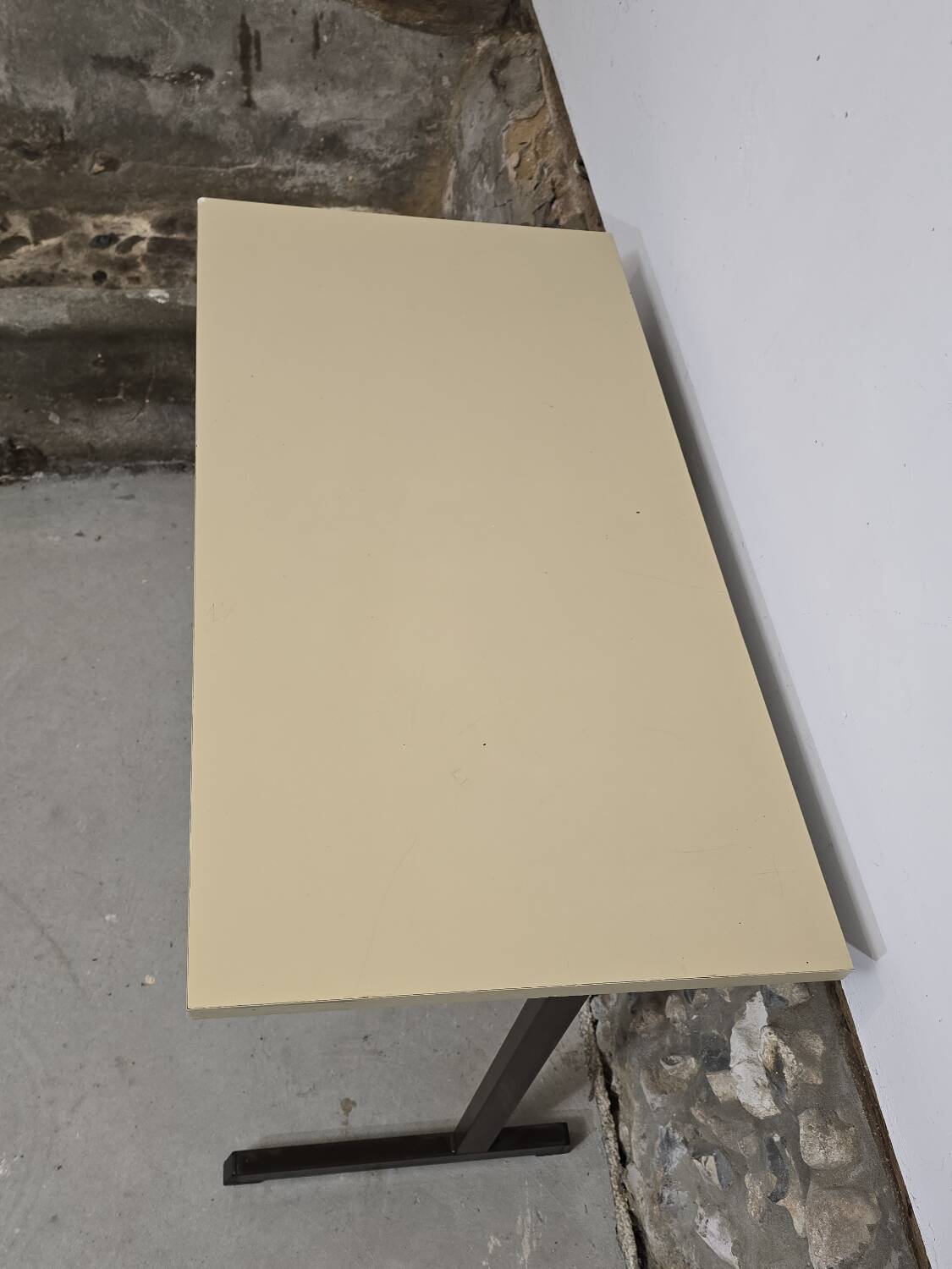 Beige Formica desk 1970