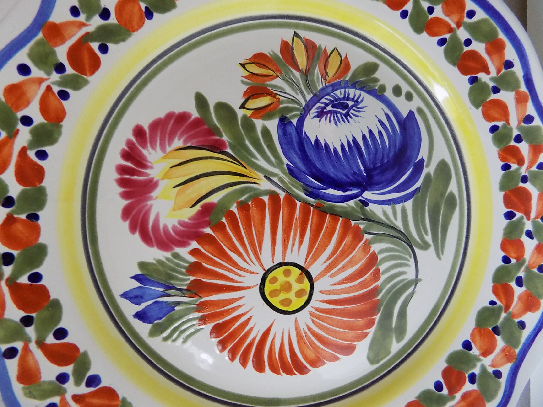 Numbered Henriot Quimper plate