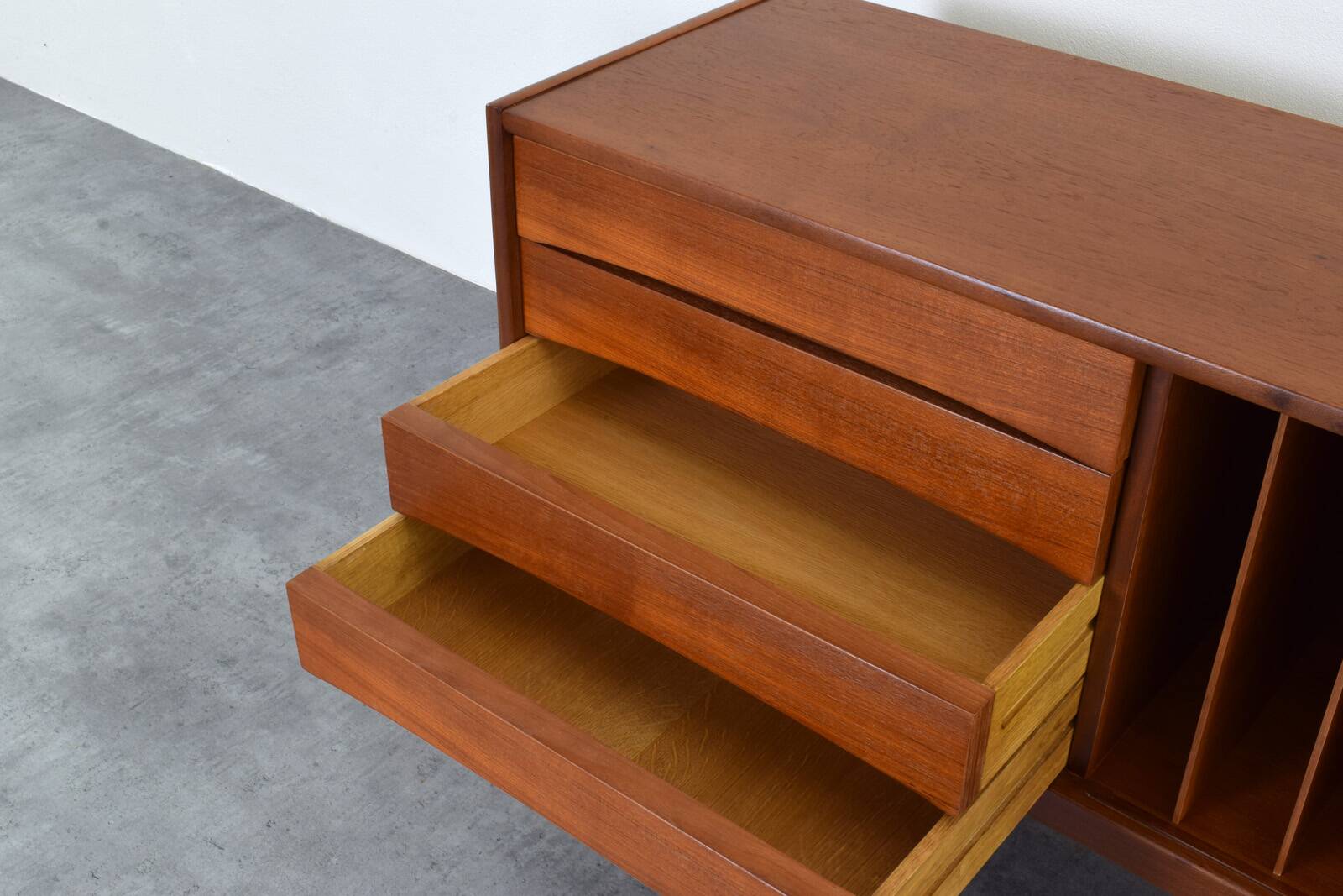 Hi-Fi sideboard in teak mid-century Ulvö by Erik Wørts for Ikea, 1960s.
