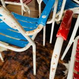 Set of 5 armchairs Tolix T2 50s