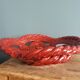 Fruit bowl, woven ceramic basket, Vallauris