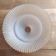 Bicolour glass bowl-shaped lampshade