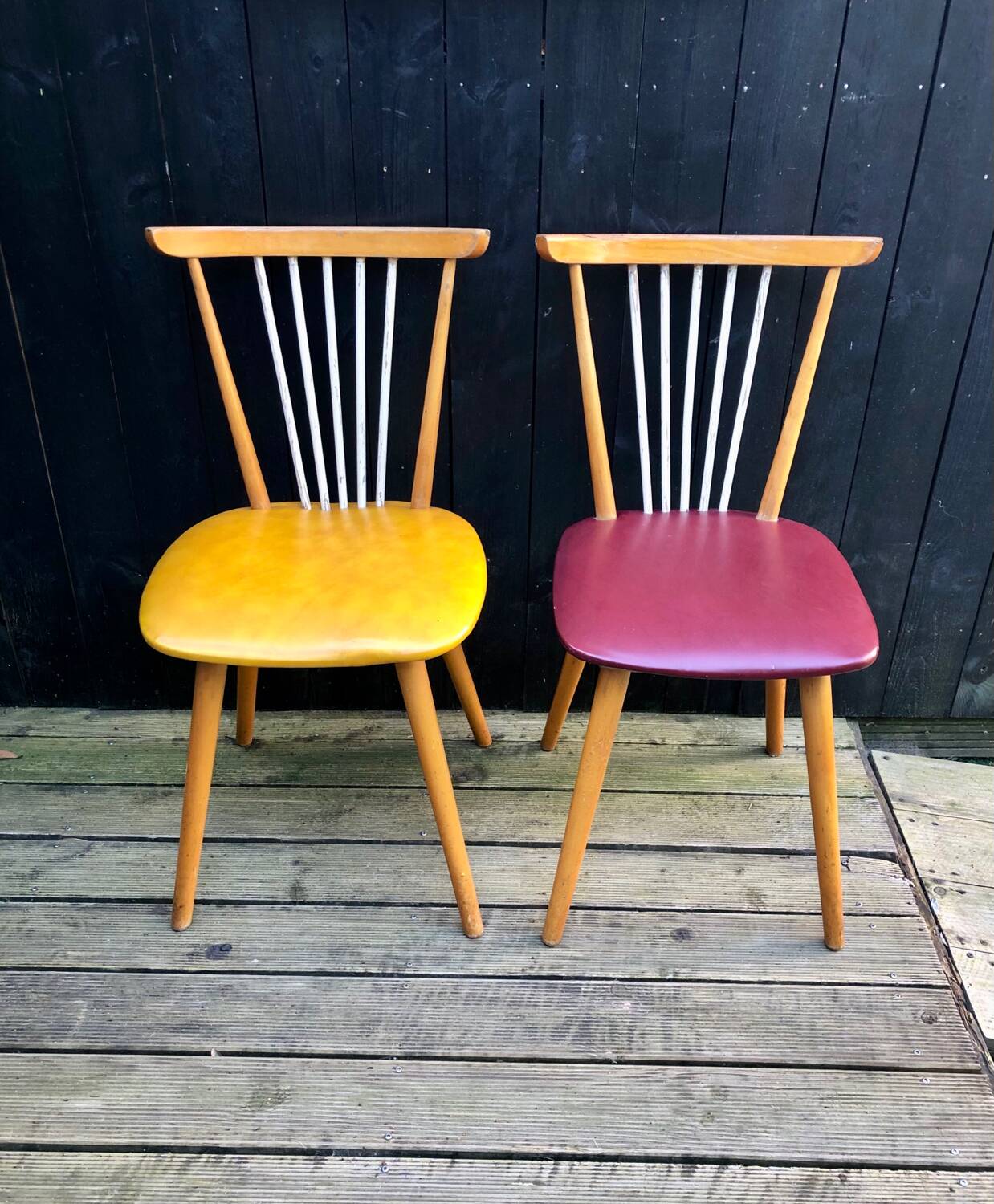 Pair of bistro chairs