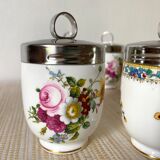 English porcelain pots cooked-egg