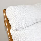 Pair of vintage Scandinavian lounge chairs and Relling ottoman, Sie model
