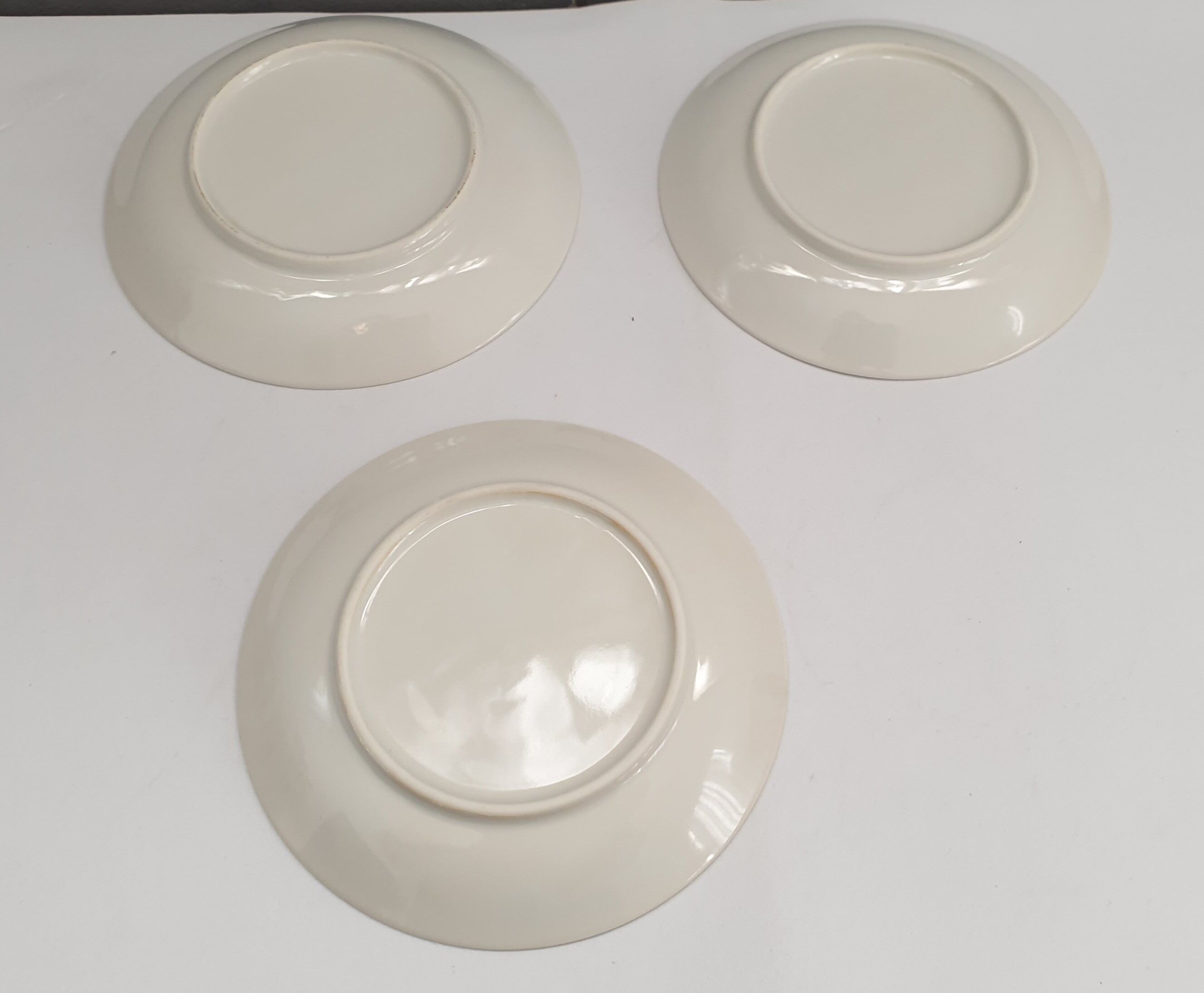 Three tea or coffee cups made of vintage japanese porcelain