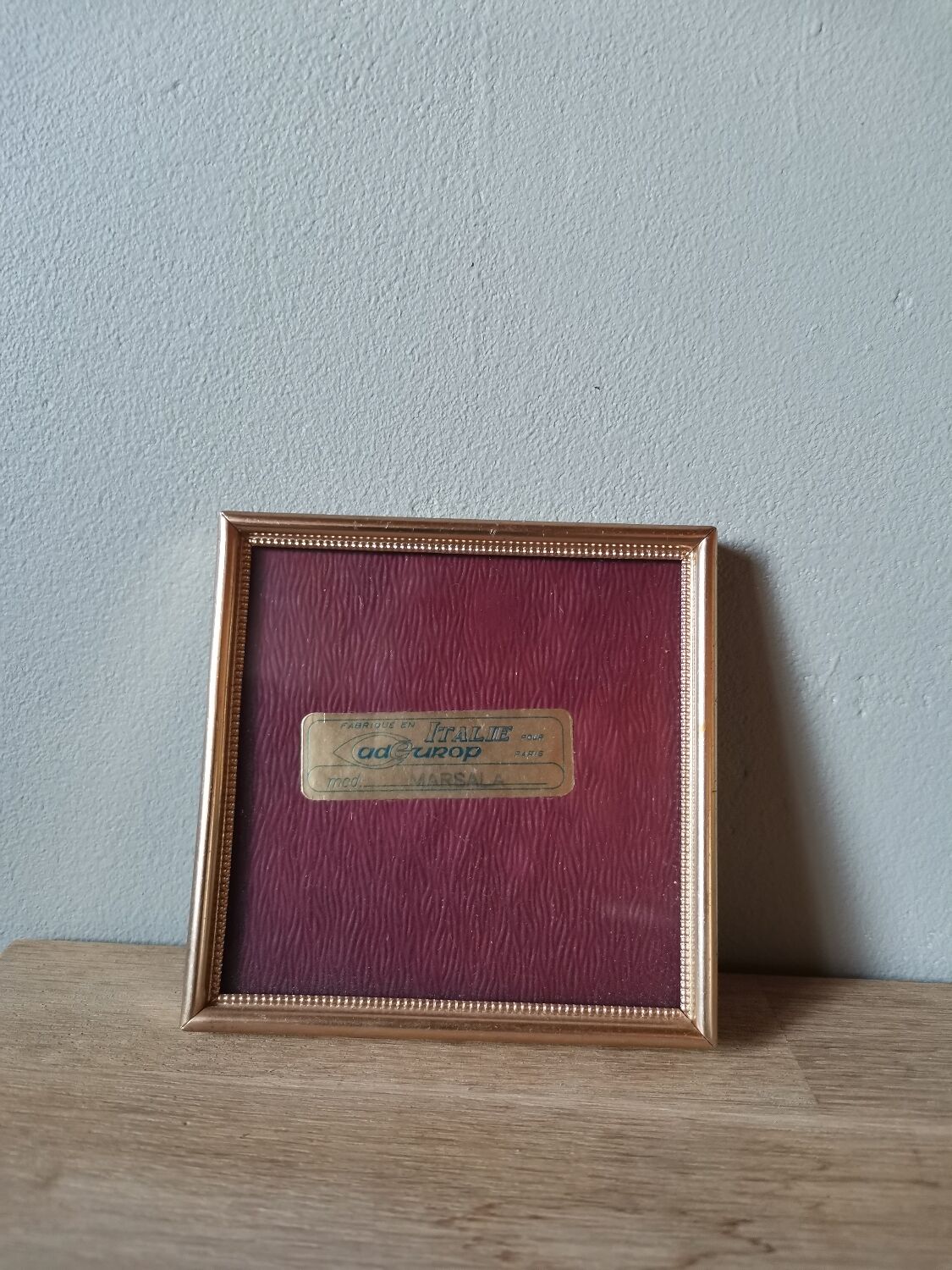 Vintage metal frame Italy Czdeurop Marsala