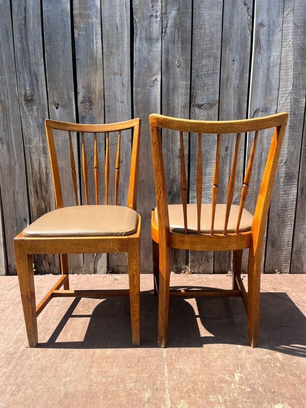 Vintage wooden dining chairs