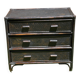 Vintage rattan chest of drawers