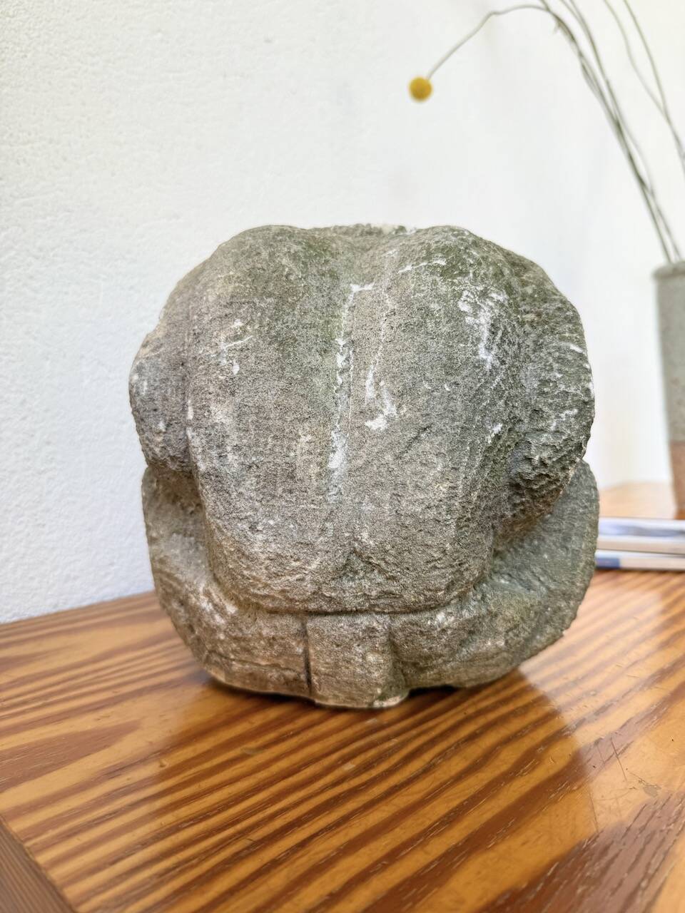 Stone sculpture of a man