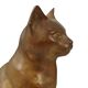 Vintage Cat Statue Bronze Sculpture Cat Decorative 24cm