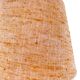 Woven rope lamp with textured shade, 1960s-70s.