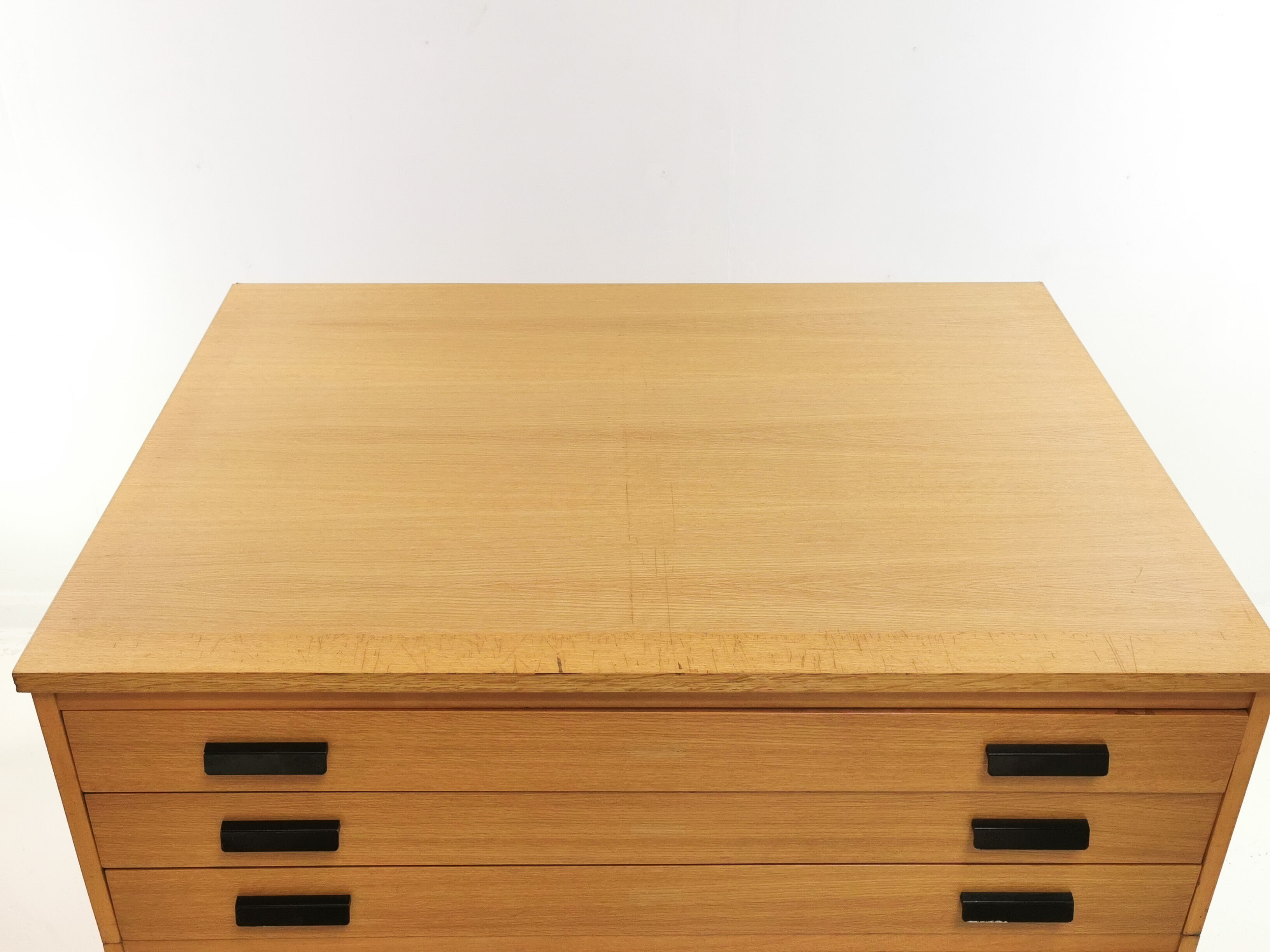 Vintage British Made Plan Chest of Drawers Artists Architects Map Table