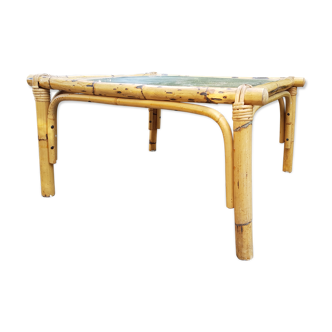 Bamboo coffee table from the 70/80