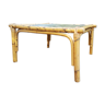 Table basse en bambou années 70/80