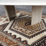 Travertine coffee table