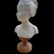 Biscuit bust louise Brongniart signed MNP Limoges XX century