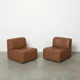 Paire de chauffeuses De Sede DS-15, années 1970