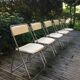 Set of 5 folding chairs 1970 chrome