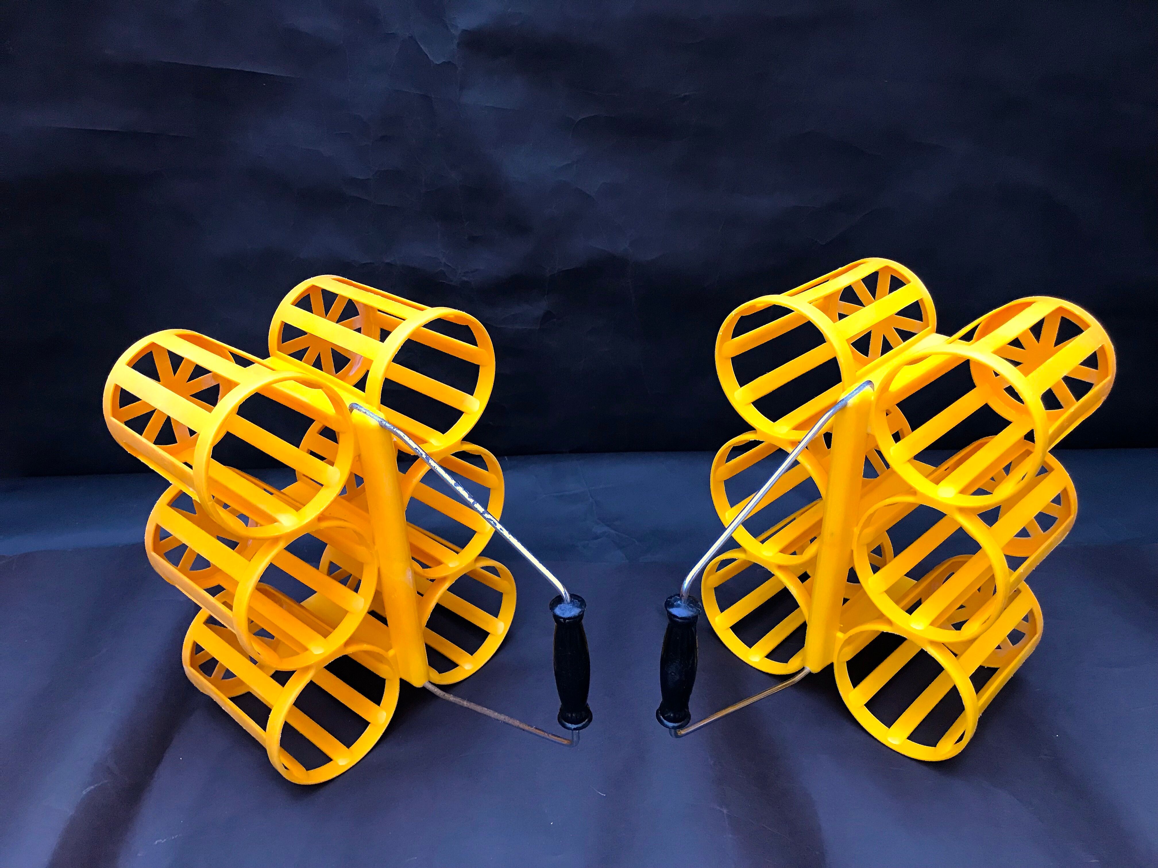 Bottle baskets lockers bottles yellow decoration vintage kitchen