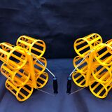 Bottle baskets lockers bottles yellow decoration vintage kitchen