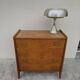 Vintage chest of drawers with compass feet, 1950s, 4 drawers
