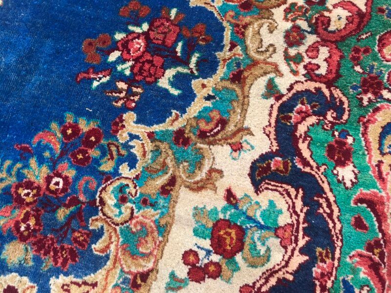 Persian vintage mahal rug handmade 258x373 cm