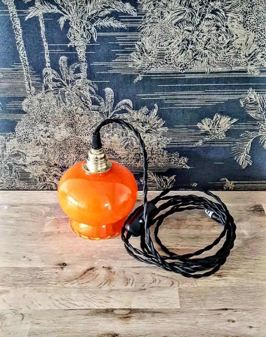 Vintage orange lamp