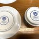 Set of 4 Mokka cups and saucers, acapulco design by villeroy & boch.