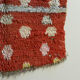 Dotty vintage moroccan boujad rug original pink pastel toned berber