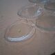 6 glass fish plates from Arcoroc in very good condition.