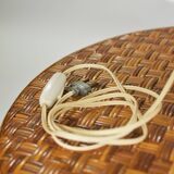 Gray pyrite stoneware lamp