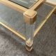 Vintage lucite and brass coffee table from the 70s