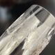 Set of 10 antique champagne glasses in engraved crystal