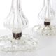 Pair of crystal table lamps