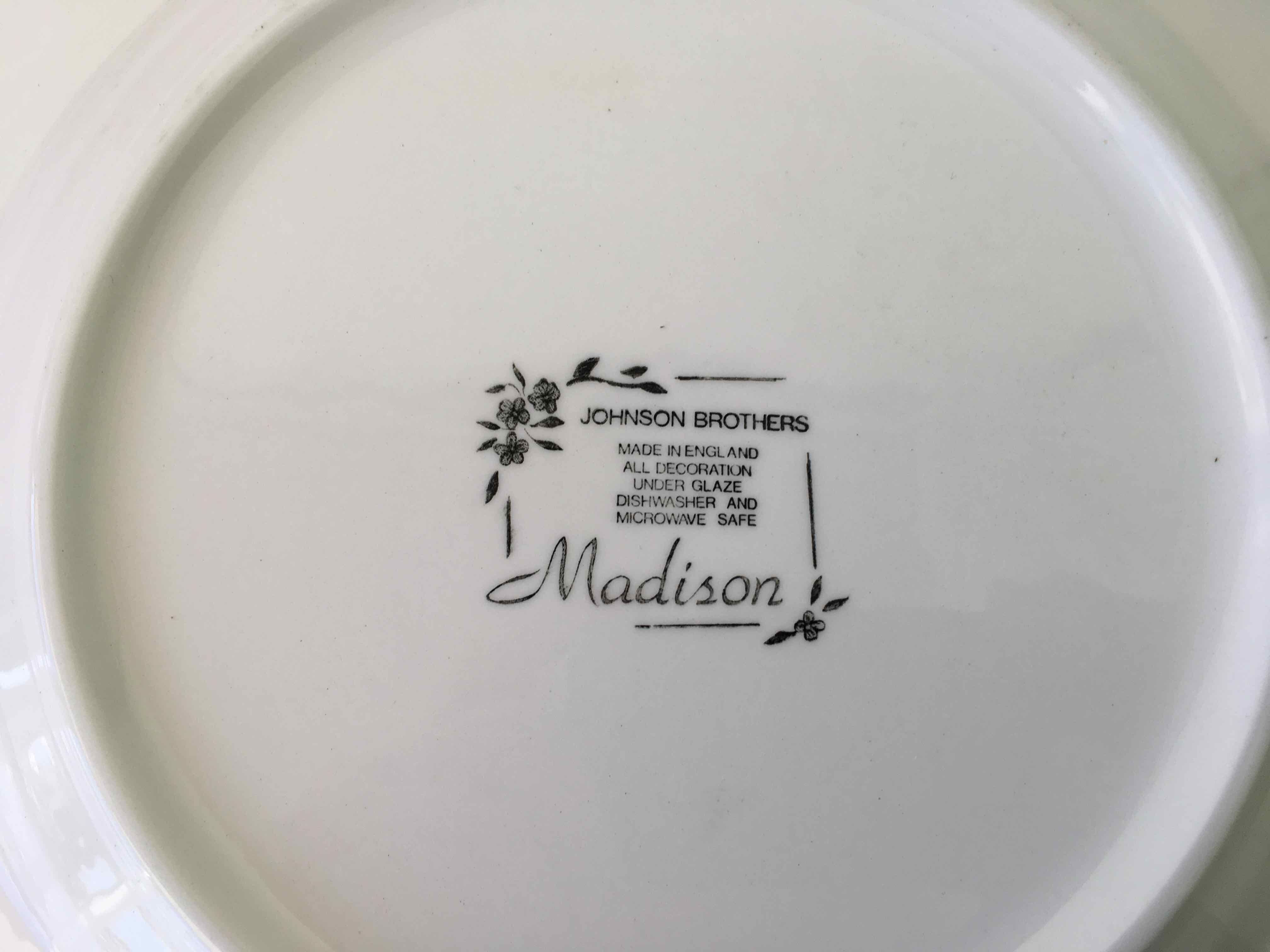 Lot de 6 assiettes anglaises Johnson Brothers