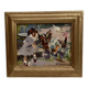 Oil painting on canvas mounted on cardboard, dimensions: 28x33 cm-