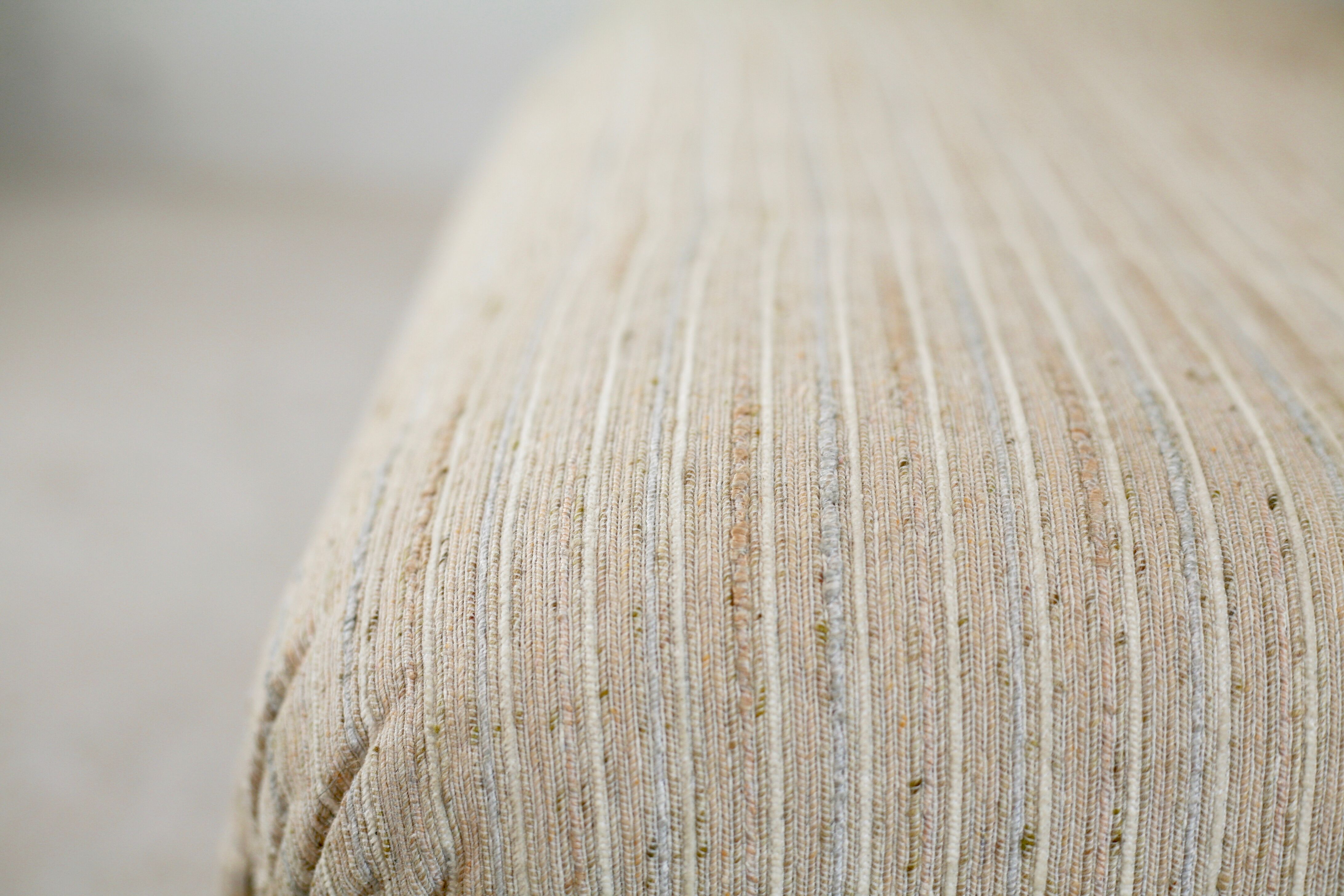 Reclining sofa color "crème chinée", France, circa 1970