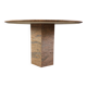 Vintage round granite dining table, 1970s